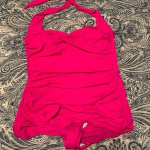Hot pink swim dress